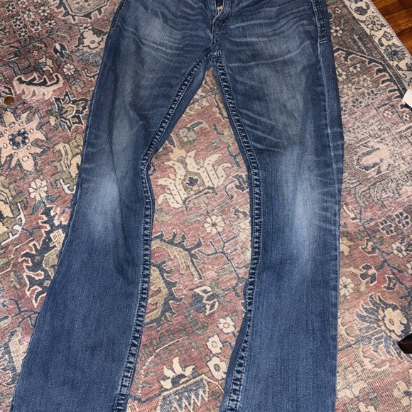 Buckle Black Faded Denim Jeans - Picture 1 of 6